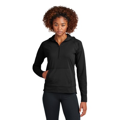 Sport-Tek® Women's Sport-Wick Stretch 1/2-Zip Hoodie