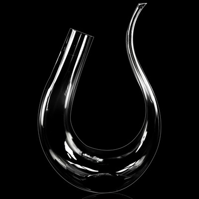 1.5L U-Shaped Glass Wine Decanter