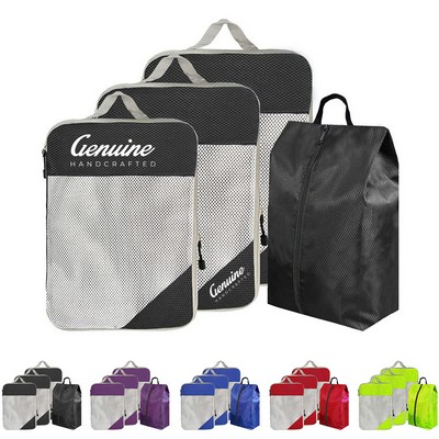 4 Pc Travel Luggage Bag Organizer