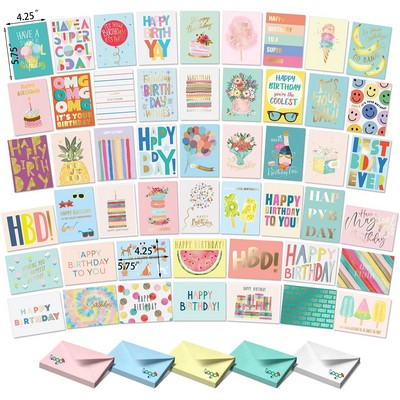 Custom Birthday Happy Birthday Cards Greeting Cards with Envelopes and Assortment Box