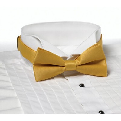 Gold Banded Bow Tie