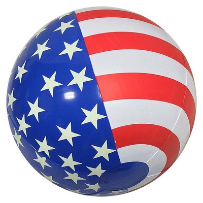 16" Inflatable Stars & Stripes Star Beach Ball