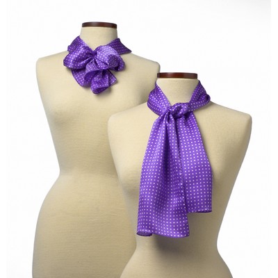 Purple Newport Silk Scarf - 8"x45"