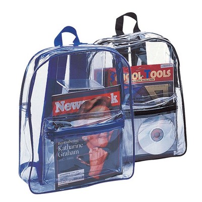 Clear PVC Backpack (12"x15"x4")