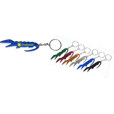 Alligator Aluminum Bottle Opener with Keychain