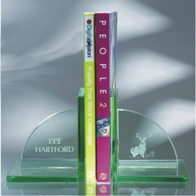 Jade Glass Bookends