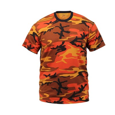 Savage Orange Camouflage Military T-Shirt (3XL)