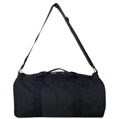 Polyester Roll Bag with Front Pocket - blank (18"x10"x10")