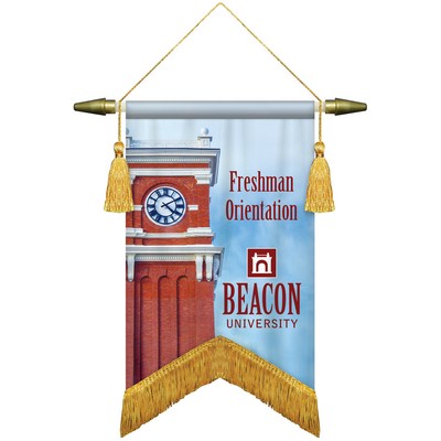 7" x 10" Podium Banner, Angle Cut / with Fringe