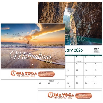 Motivations Stapled Wall Calendar