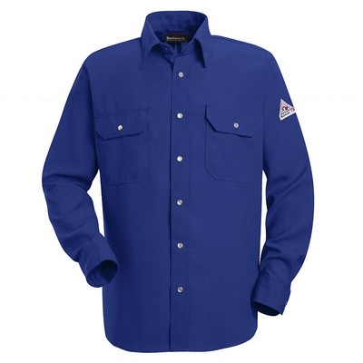 Bulwark™ Men's Snap-Front Uniform Shirt - Royal Blue