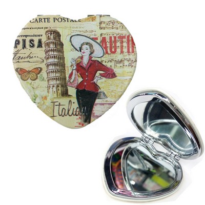 Heart Shaped Pocket Mirror