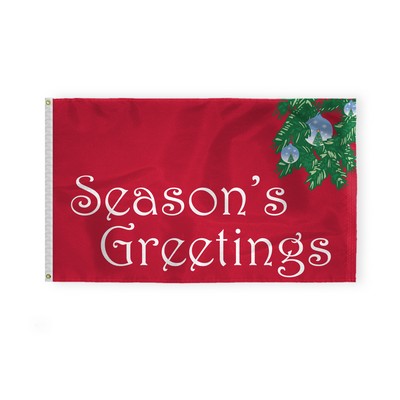 Season's Greetings Flags 3x5 foot