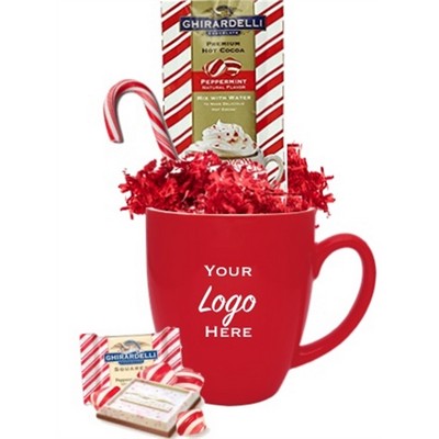 Ghirardelli Peppermint Cocoa & Chocolate Mug