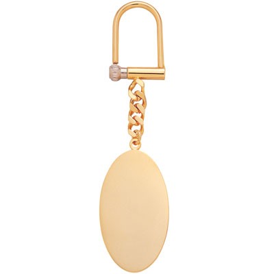 2 ¼" Gold Oval w/Screw Closure Key Holder