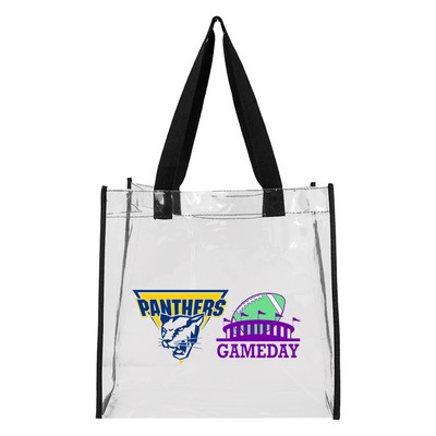 Clear Stadium Open Tote Bag