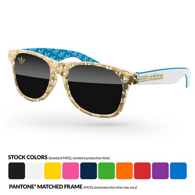 3-Tone Metallic Retro Sunglasses