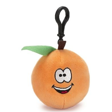 Orange Backpack Clip Stuffed Fruit