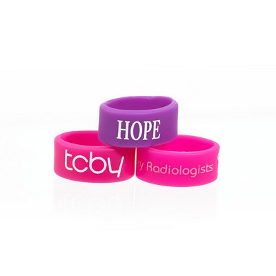 1/2" Silk-Screened Silicone Ring