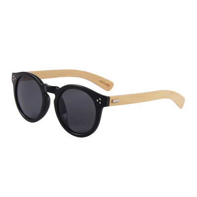 Bamboo Sunglasses - Smoke Lenses