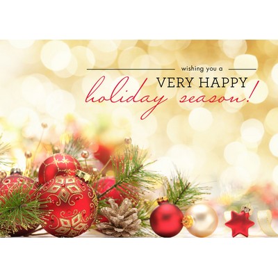 Illuminated Lights Holiday Cards