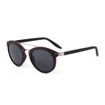 Ebony Wood Sunglasses - Smoke Polarized Lenses