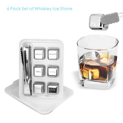 6 PCS Whiskey Ice Stone