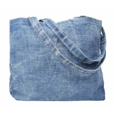 Dawson Distressed Denim Bag