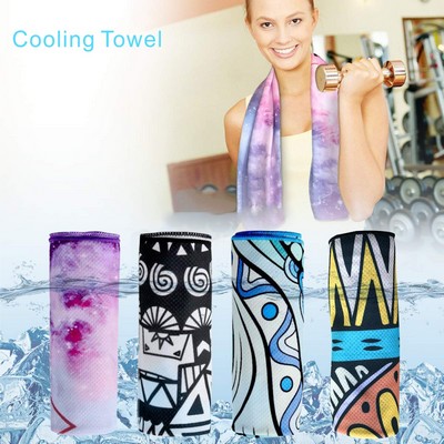 SCT08 Cooling Towels(32"x 12") Ice Towel Microfiber Towel