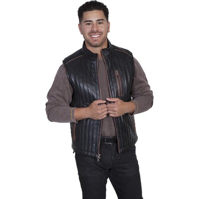 Men's Ribbed Two Tone Vest