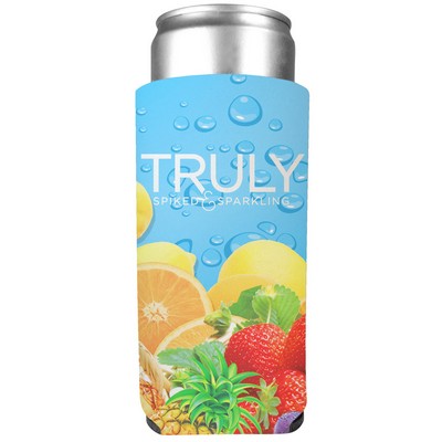 Full Color Collapsible 12 Oz. Slim Foam Can Cooler