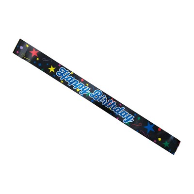 Full Color Stock Sashes (3"x72") - Happy Birthday