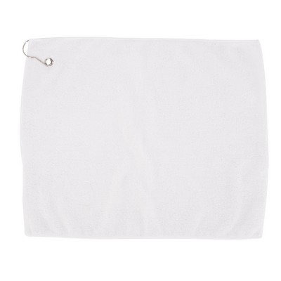 Carmel Towels Flat Face Microfiber Golf Towel w/ Grommet & Hook