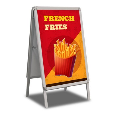 French Fries Pre Printed A-Frame - Yellow & Red