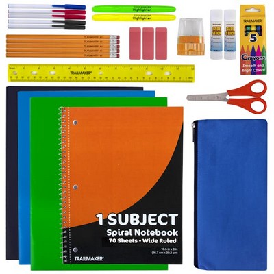 Elementary School Supply Kits - 26 Pieces (Case of 12)