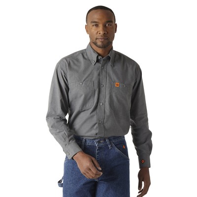 Wrangler® Riggs Workwear® Men's Gray Flame Resistant Workshirt