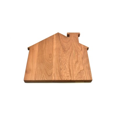 Cherry Hardwood House Shaped Cutting Board