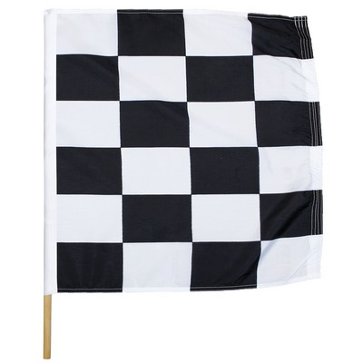 30" x 30" End of Race Polyester Motorcycle Racing Flag