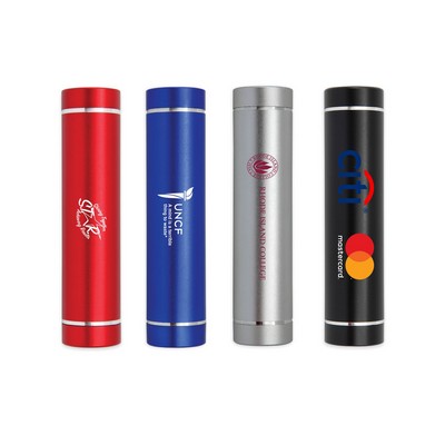 2200mAh Cylinder Power Bank w/UL Listed Battery