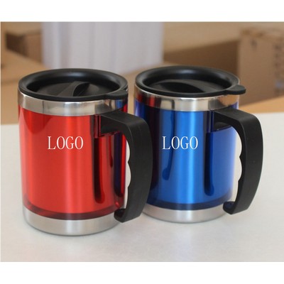 16oz Stainless Steel Handle Cup