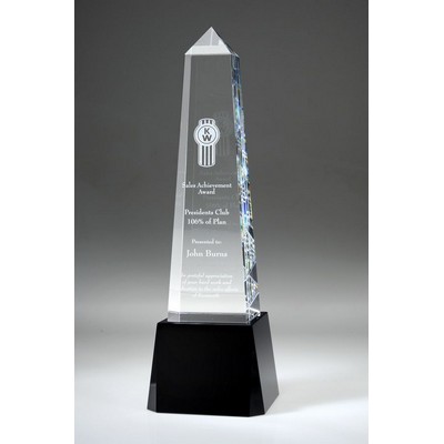 Pinnacle Peak Crystal Award, 10"H