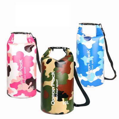 Camouflage PVC Waterproof Bucket Bag