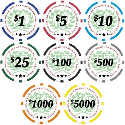 11.5g Casino Del Sol Design Poker Chips