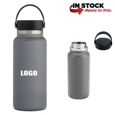 32 Oz. Flask Water Bottle Handle Lid