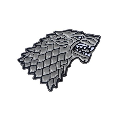 Wolf Shaped Badge Lapel Pin