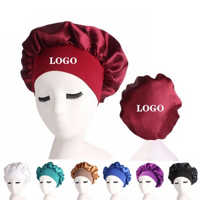 Satin Sleep Bonnet Cap