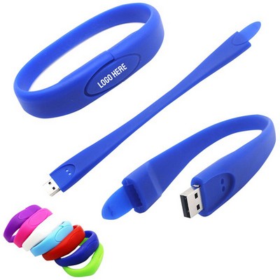 8 GB Silicone USB Flash Drive Wristband