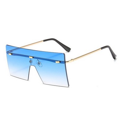 Retro Rimless Sunglasses