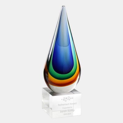 Blue/Amber Teardrop Award (L)