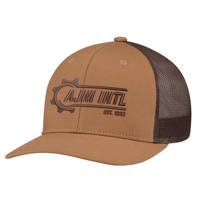 Duck Canvas / Polyester Mesh - 6 Panel Constructed Pro-Round (Mesh Back)